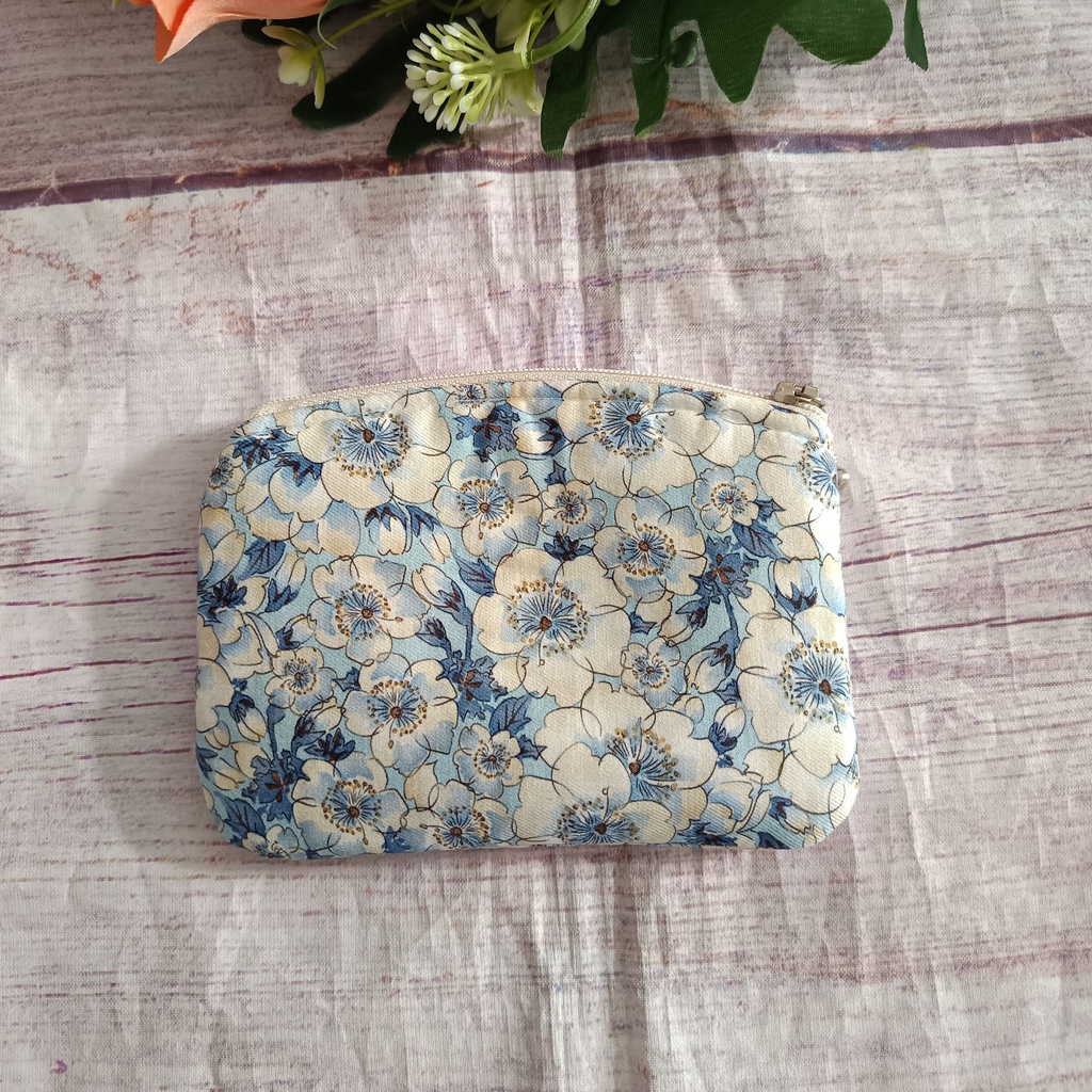 monedero pequeño de tela blue compacto