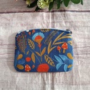 monedero pequeño para mujer floral hecho a mano con cremallera