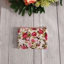 Monedero de tela hecho a mano para mujer con cierre de cremallera