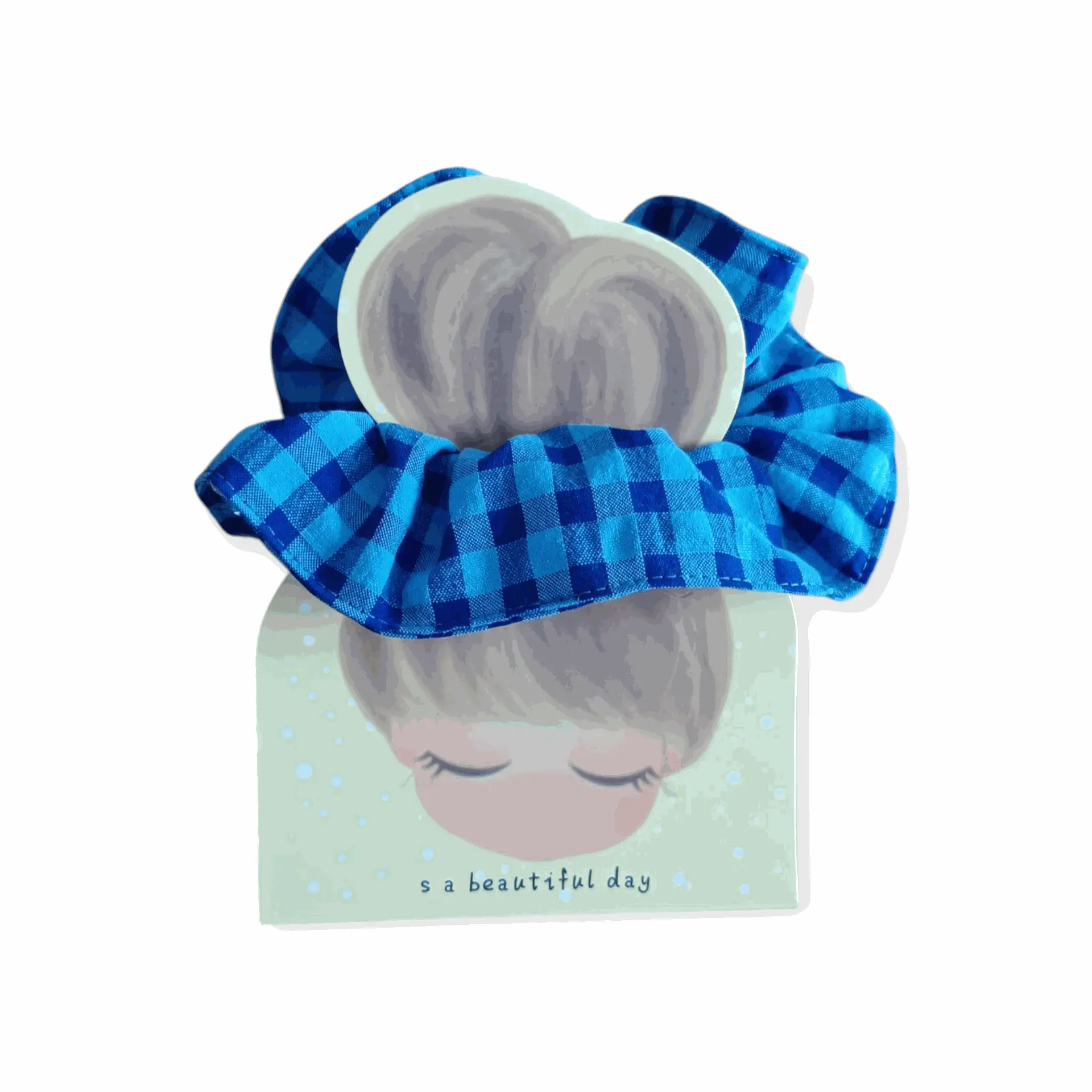 scrunchie de tela suave para cabello
