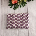 Neceser plano con doble cremallera organizador de maquillaje