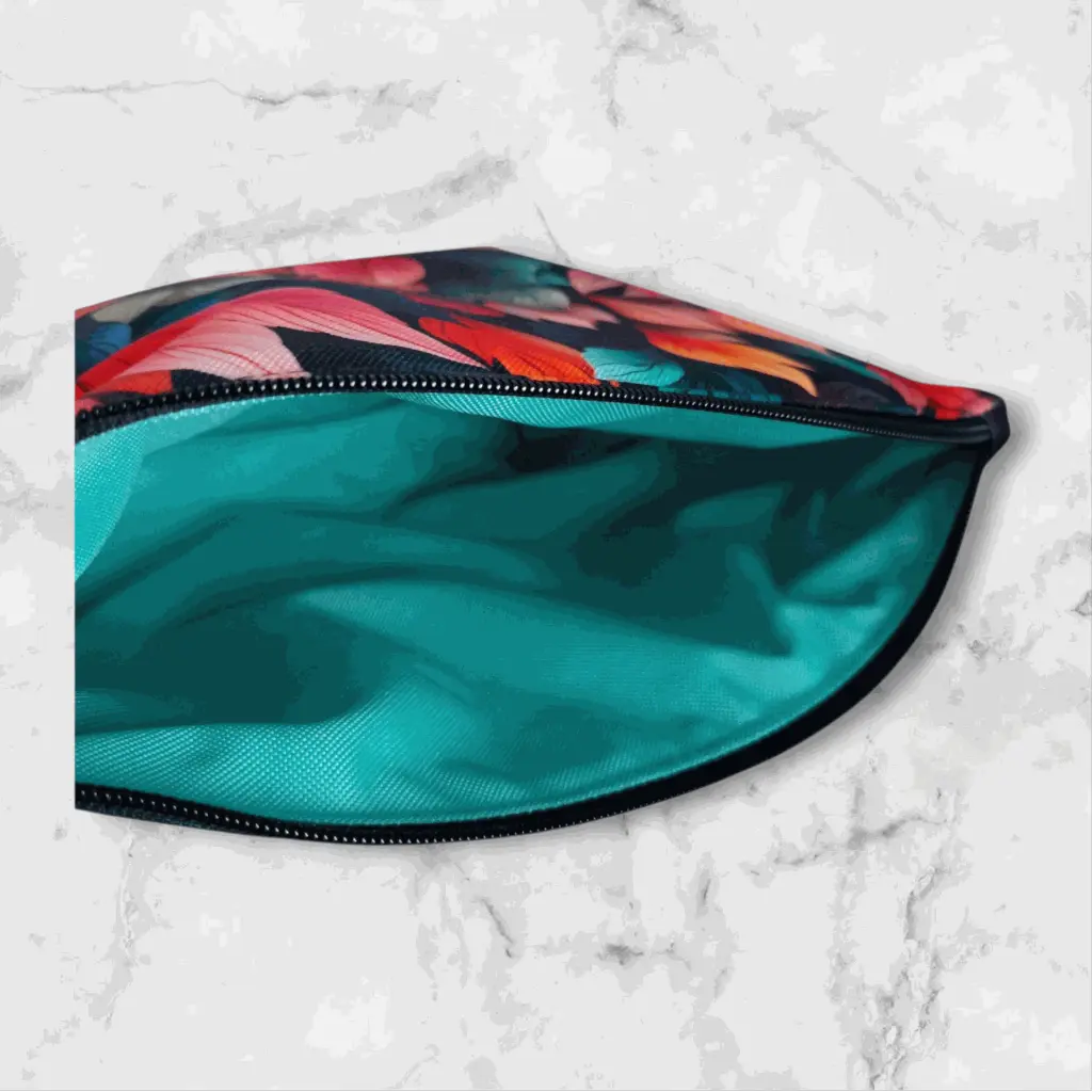 Neceser grande de viaje  con el interior en color turquesa