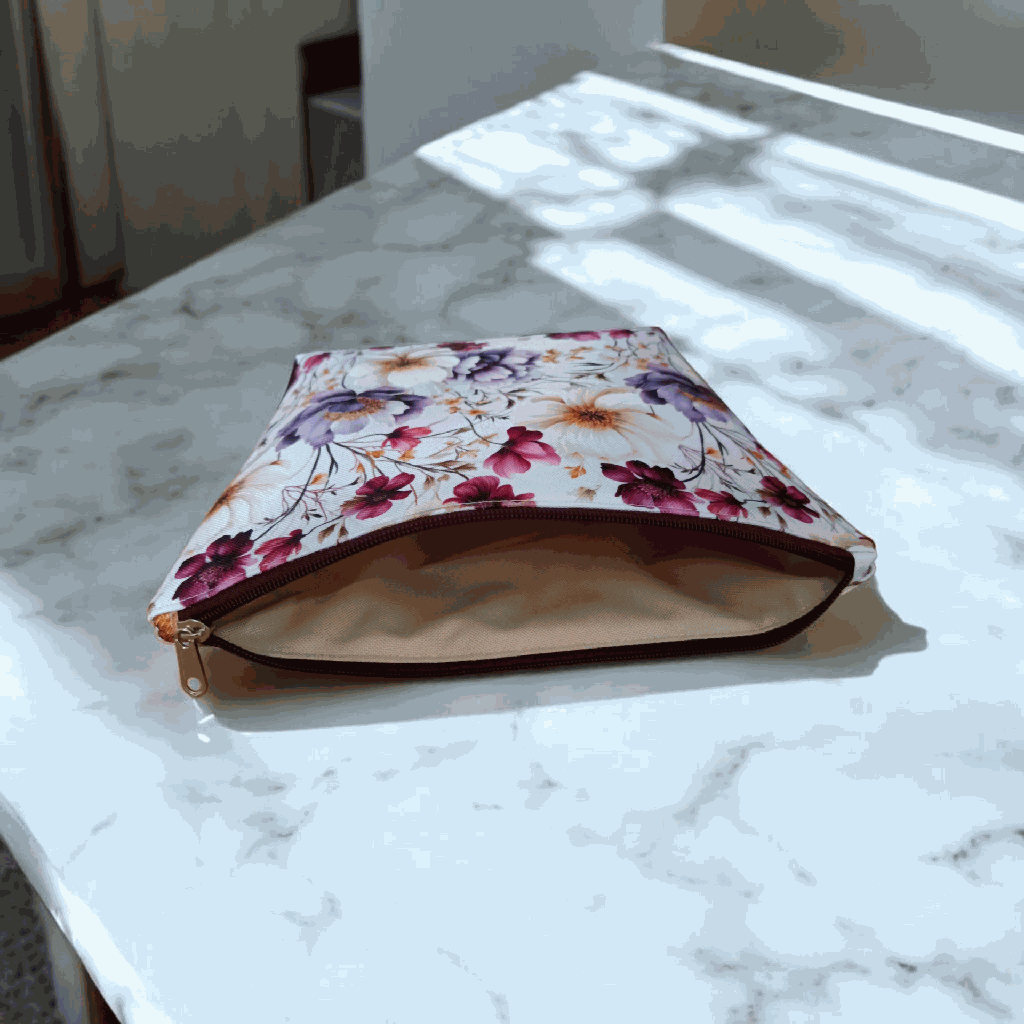 interior impermeable de neceser grande acolchado de alta calidad.