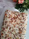 Funda de libro  de tela floral