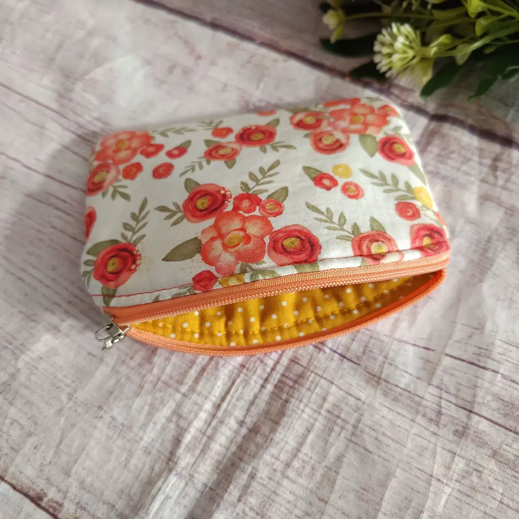 Monedero  mujer artesanal práctico para monedas y tarjetas