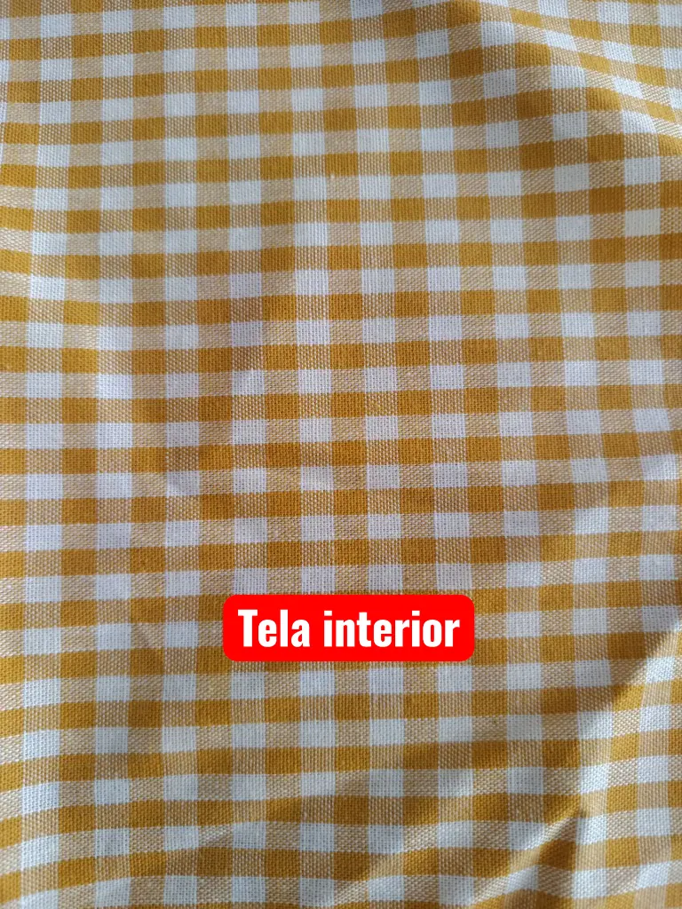 Funda para gafas ligera con estampado interior en cuadros vichy