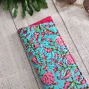 Funda protectora para gafas de tela ligera con diseño floral colorido