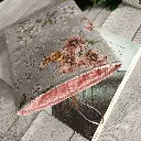 funda para libro diseño floral elegante