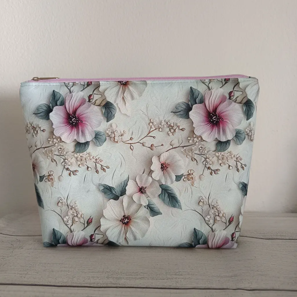 Kit neceser de viaje impermeable floral set dos tamaños