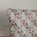 Neceser de viaje mujer grande de tela estampado geométrico con cremallera