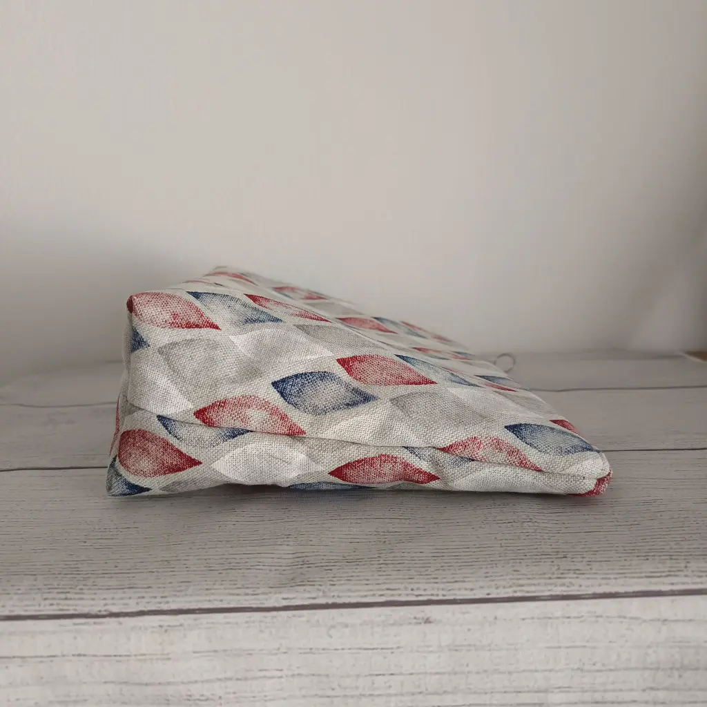 Neceser de tela estampado geométrico neceser grande práctico para vacaciones