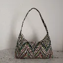 bolso mujer tela diseño geométrico colores