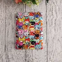 Funda de Kindle hecha a mano con estampado de gatos de colores