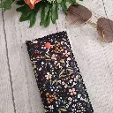 funda de gafas floral elegante con boton