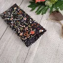 estuche para gafas de tela con diseño floral
