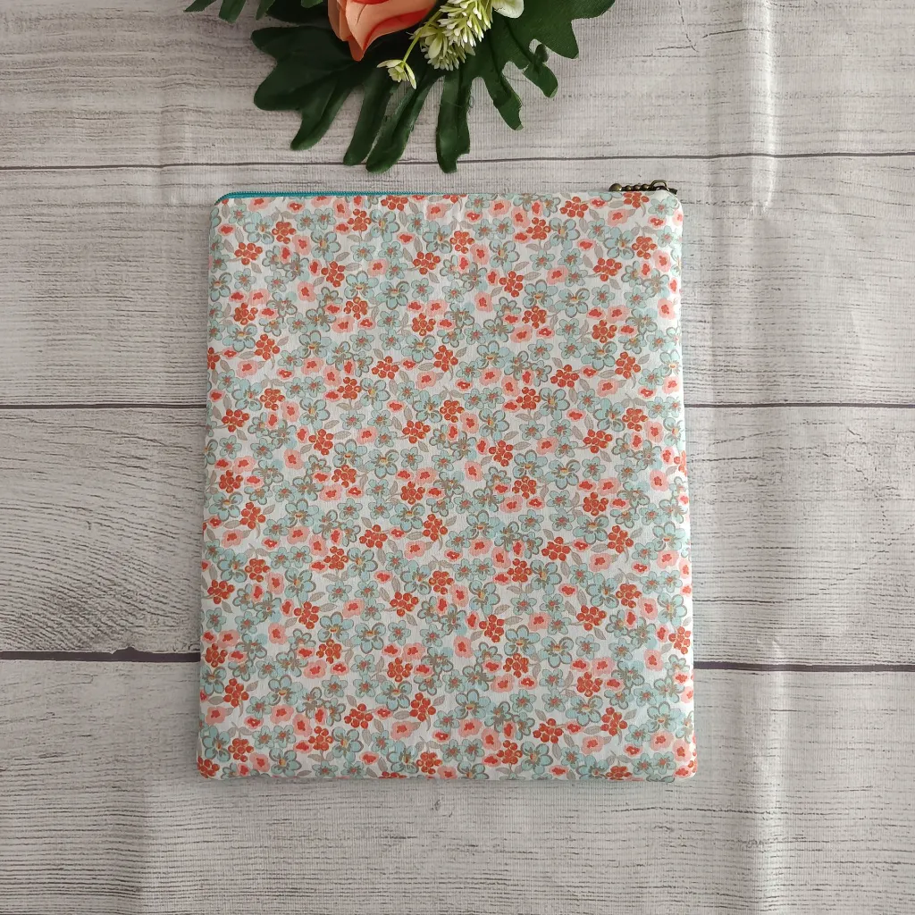 protector de libros tela con cierre cremallera