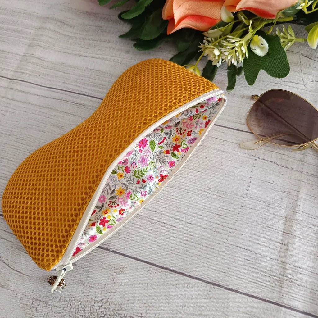 Estuche de gafas hecho a mano práctico y ligero para bolso