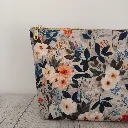 Neceser de viaje grande con estampado floral elegante