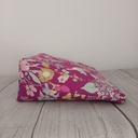 Neceser grande con estampado floral colorido y cierre seguro