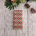 Funda para gafas de tela artesanal con estampado floral retro