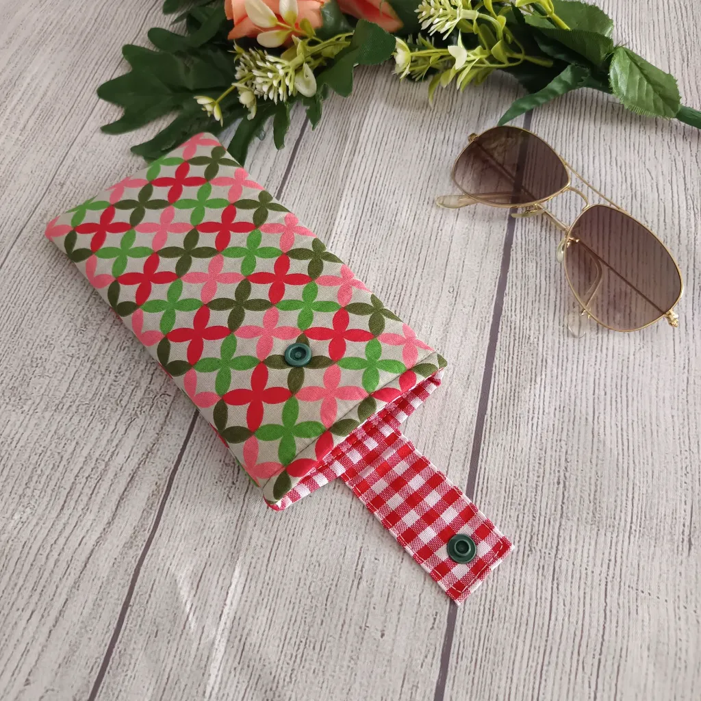 Funda para gafas de tela ligera y acolchada