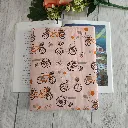 Funda para libro de tela acolchada con estampado de bicicletas y cierre de botón artesanal