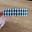 Pasador de pelo tela vichy negro
