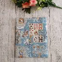 Estuche para libro acolchado con un estampado de Alicia en el País de las Maravillasdo  de Alicia en el
