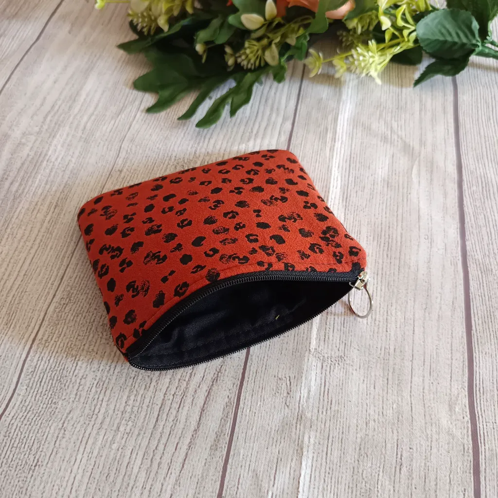 Monedero mujer de tela, estampado animal print