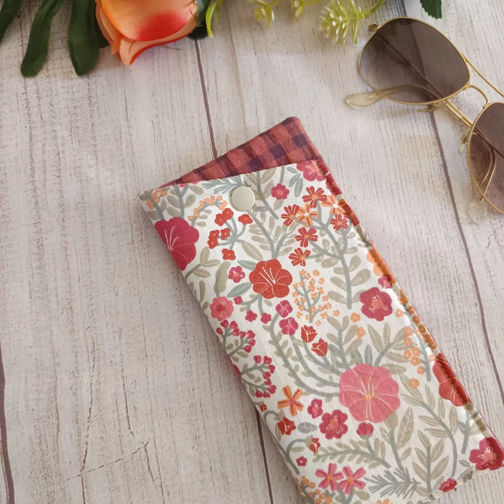 Funda de gafas de tela hecha a mano