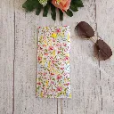 Funda de gafas de tela floral hecha a mano
