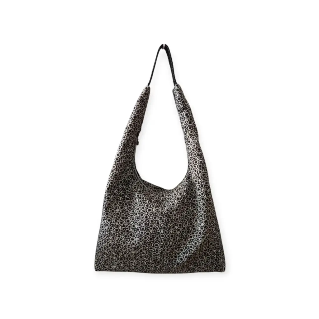 Bolso Boho Flores Negras