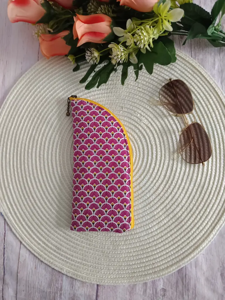 Funda gafas de tela acolchada