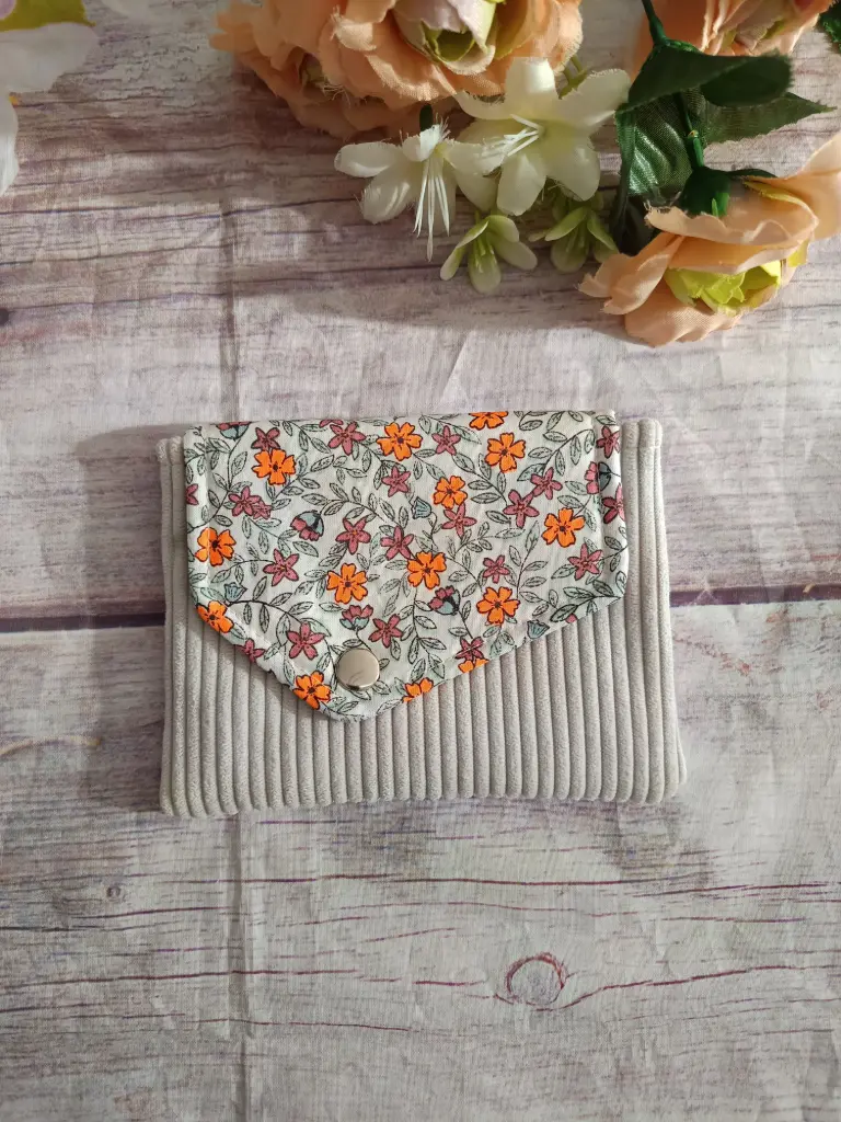 Bolsa  multiusos de tela Pana Ecru