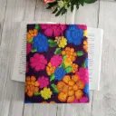 Funda de libro floral Jardín Azul| Hecha a mano