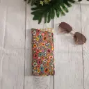 Funda para gafas con estampado geométrico multicolor