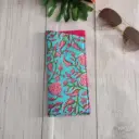 Funda para gafas de tela con cierre de botón