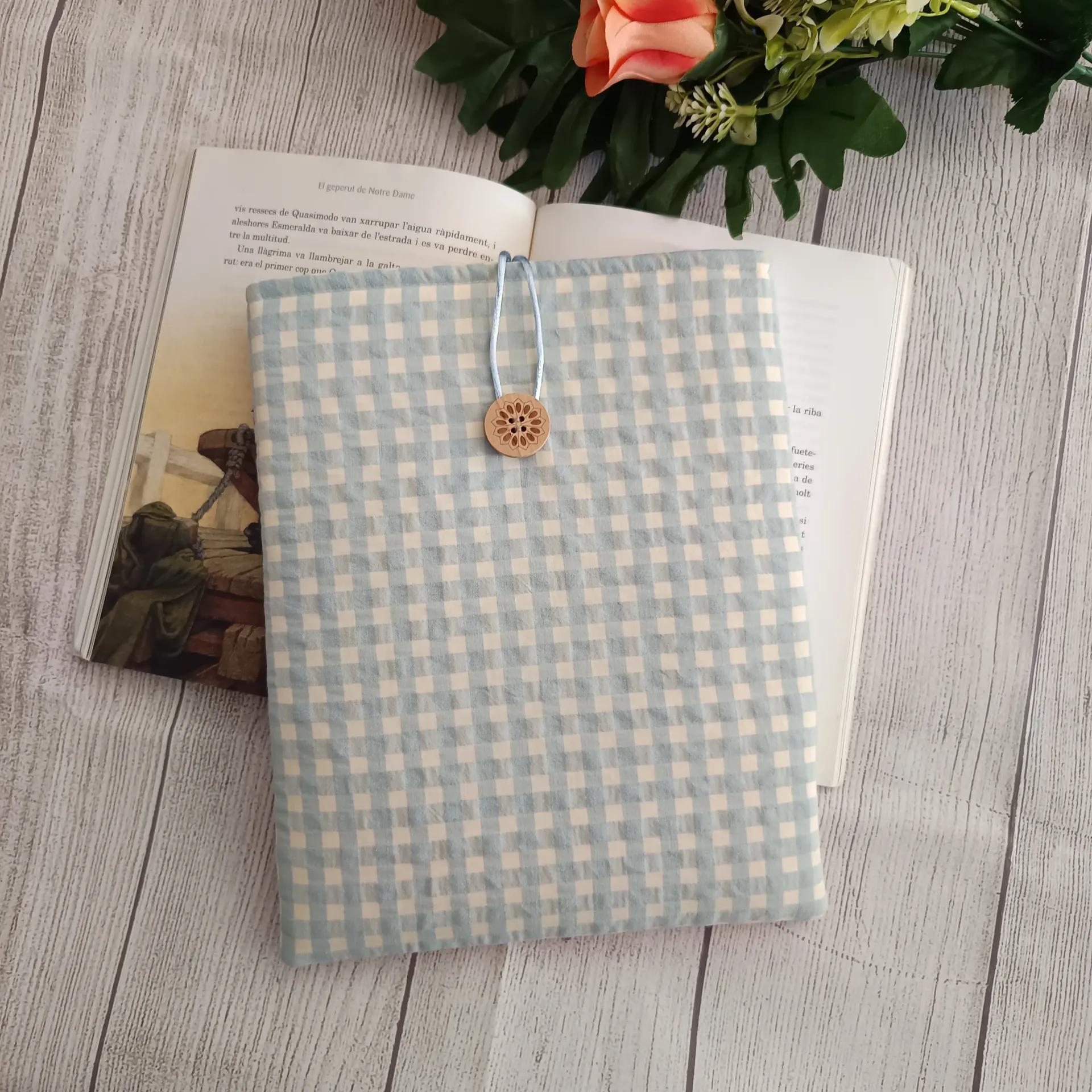 Estuche para libro acolchado-protector para novelas y libros