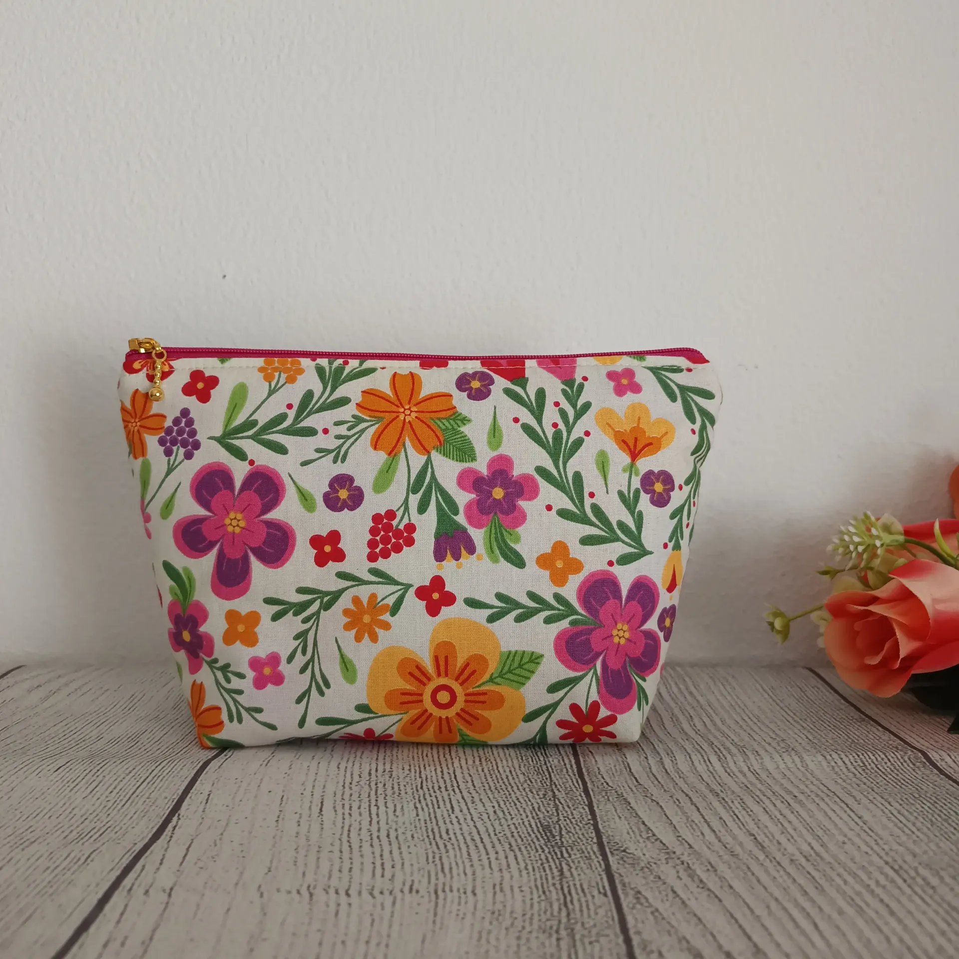 Neceser Mediano Artesanal Floral