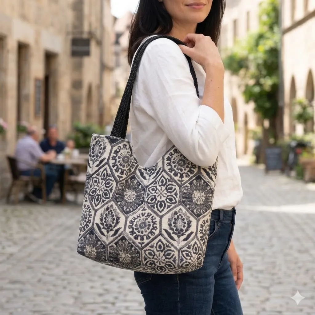 Bolso Tote Bag Mujer con Diseño Estampado Elegante