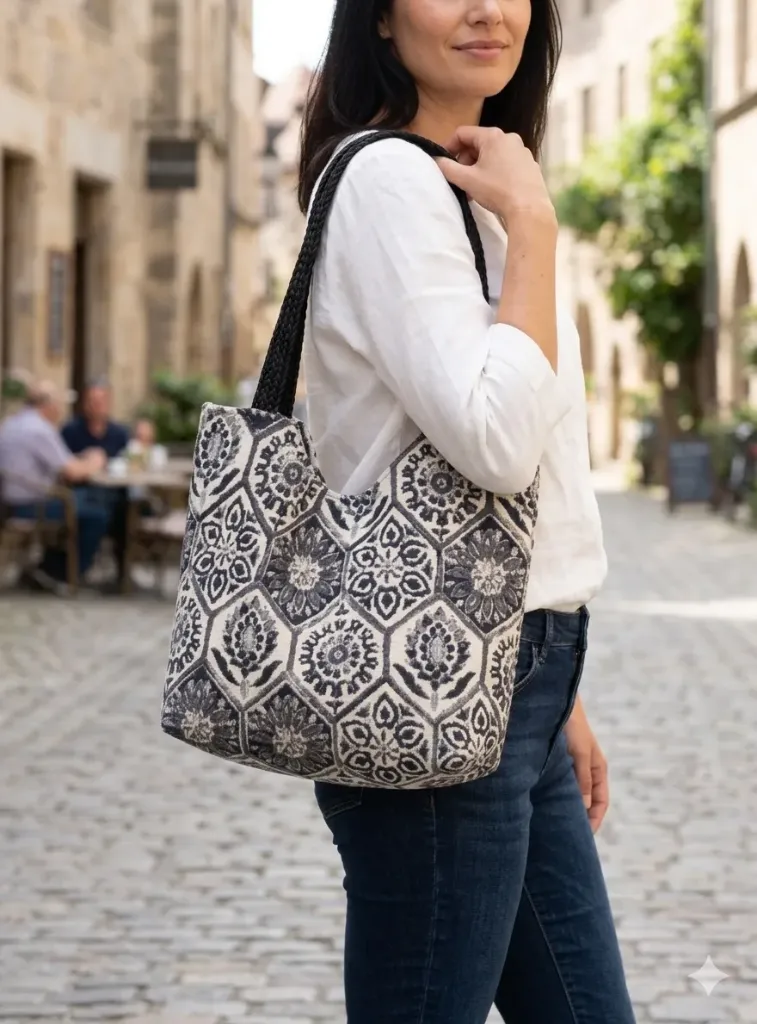 Bolso Tote Bag Mujer con Diseño Estampado Elegante