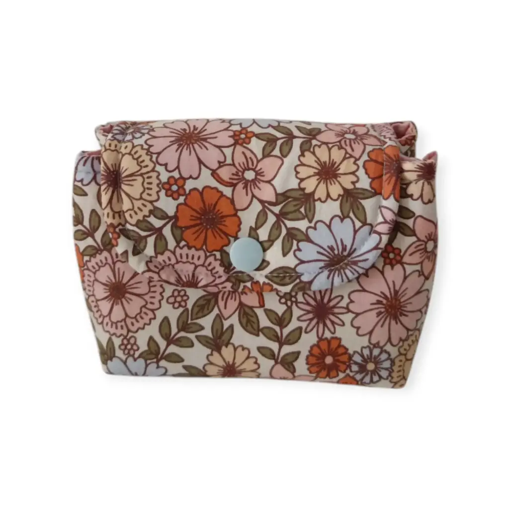 Mini neceser de tela para bolso  Flowers