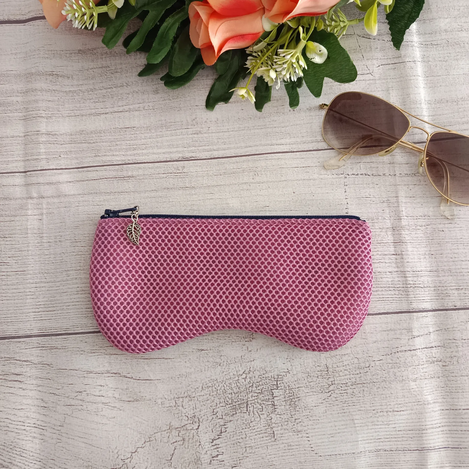 Funda para gafas de malla  3D Malva