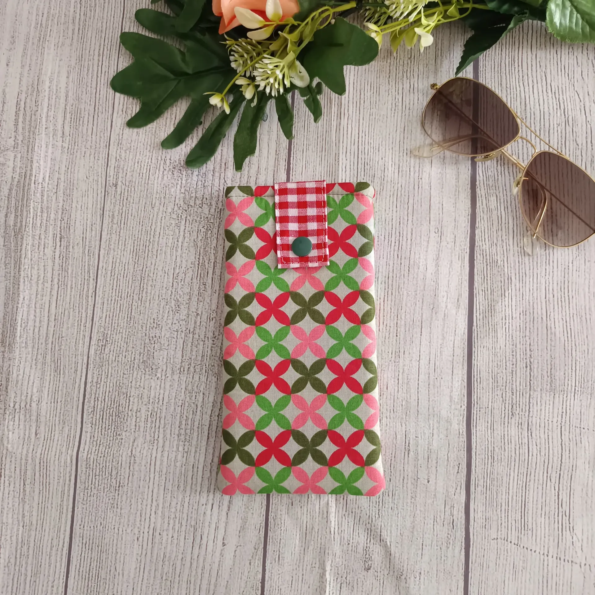 Funda para Gafas de Tela Artesanal con Diseño Retro