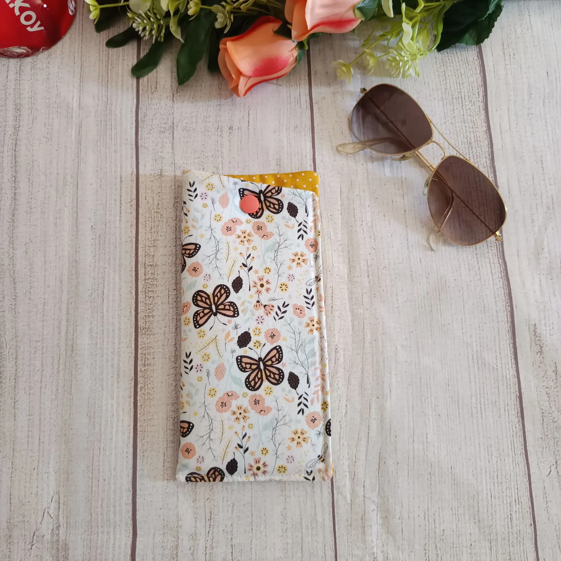Funda de Gafas Tela Mariposas