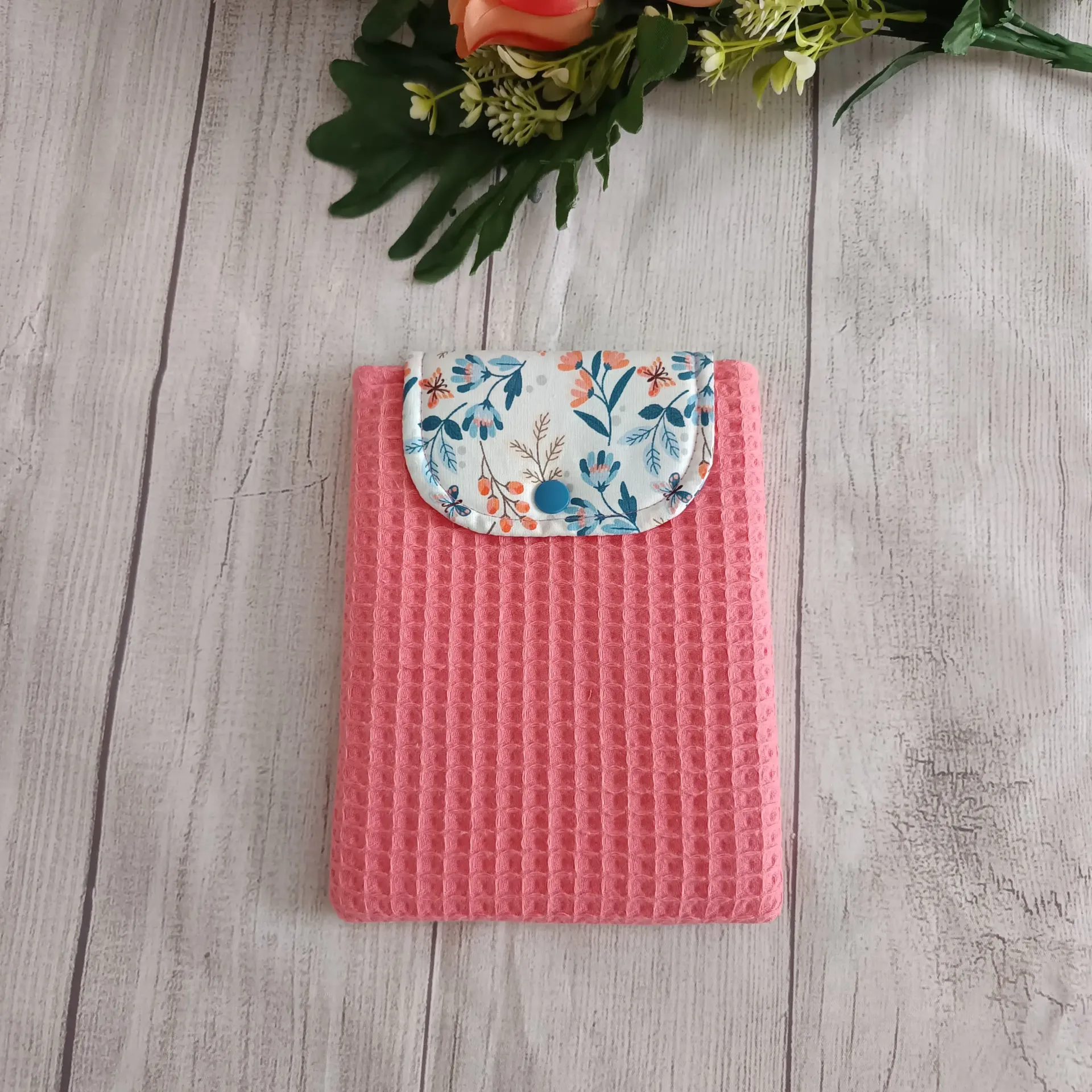 Funda para Kindle de tela waffle Rosa