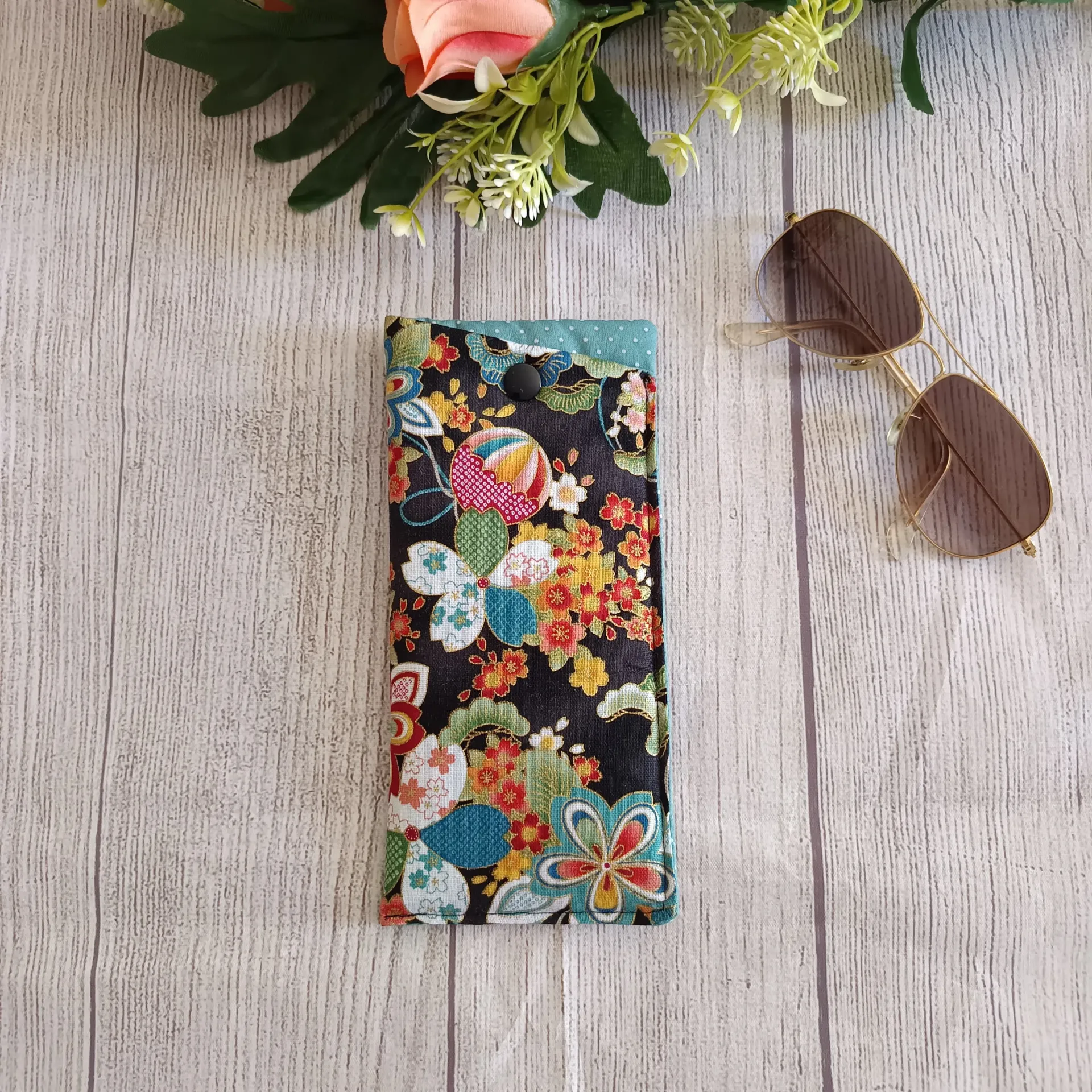 Funda de Gafas Estampado floral Japonés