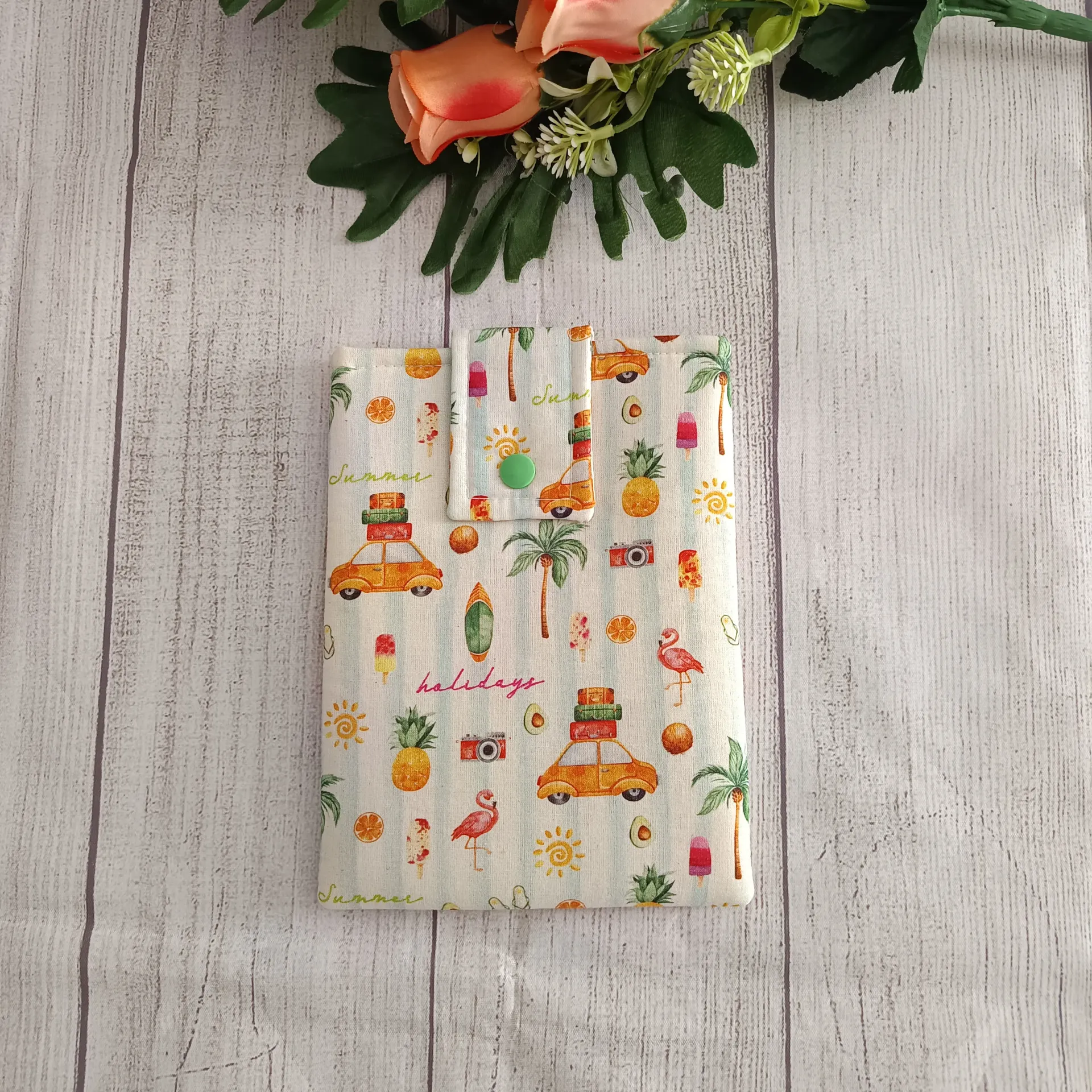 Funda para Kindle hecha a mano diseño verano