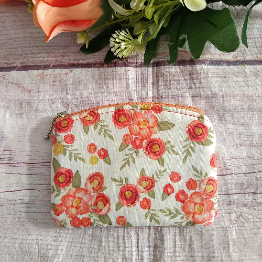 Monedero de tela Estampado Flores