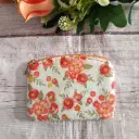 Monedero de tela Estampado Flores